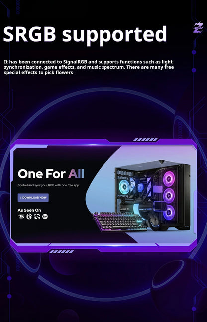 HMLAB ZNEO Gaming USB Hub – 2-to-3 Port with 8K Hz, Independent Power & Screen for Gaming Desk Setup