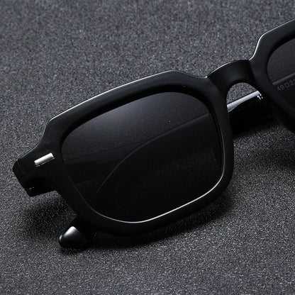 Men's Retro Square Frame Glasses - Trendy Y2K Rivet Street Style Fashion Eyewear