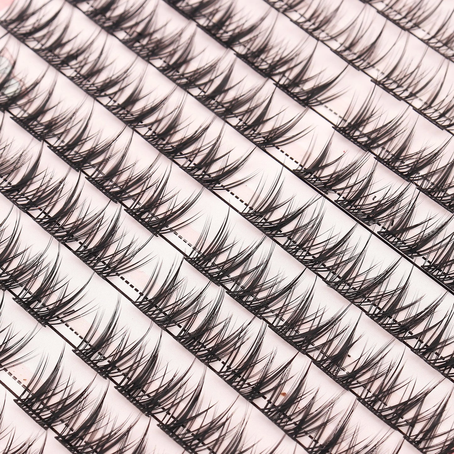 Individual Lash Extensions Kit – DIY Cluster Eyelash Book, False Lashes for Home Makeup