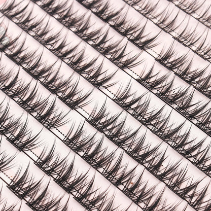 Individual Lash Extensions Kit – DIY Cluster Eyelash Book, False Lashes for Home Makeup