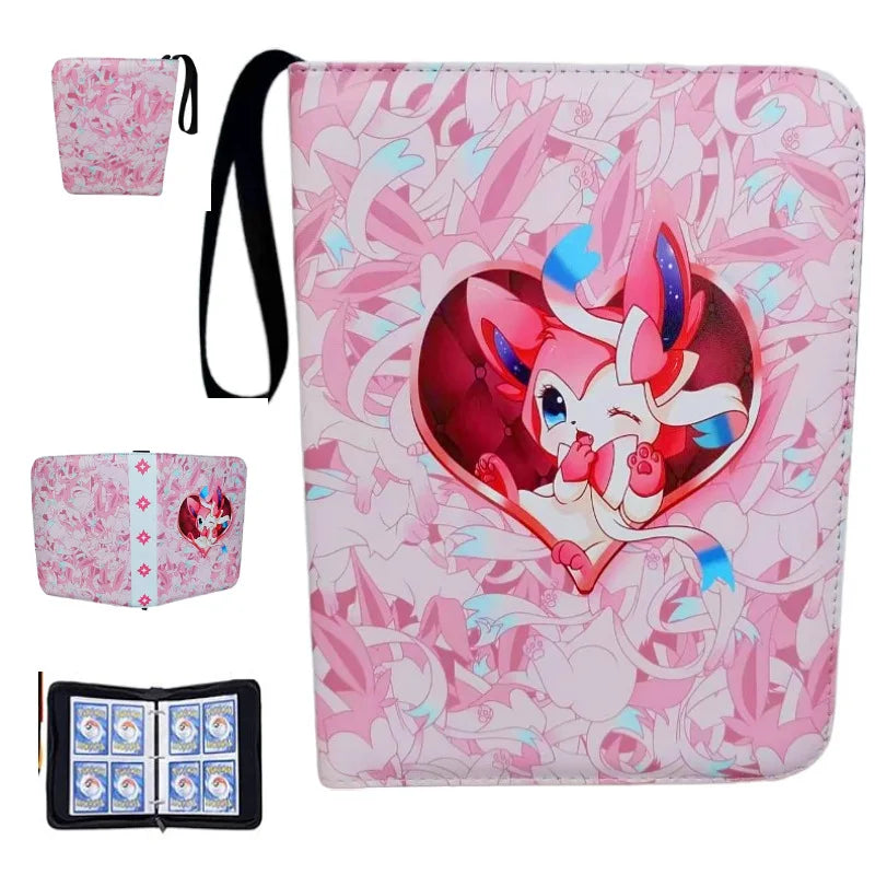 NEW Pokémon Card Album — 400pcs Binder Zipper PU Leather Storage Book for Anime Card Game Collection