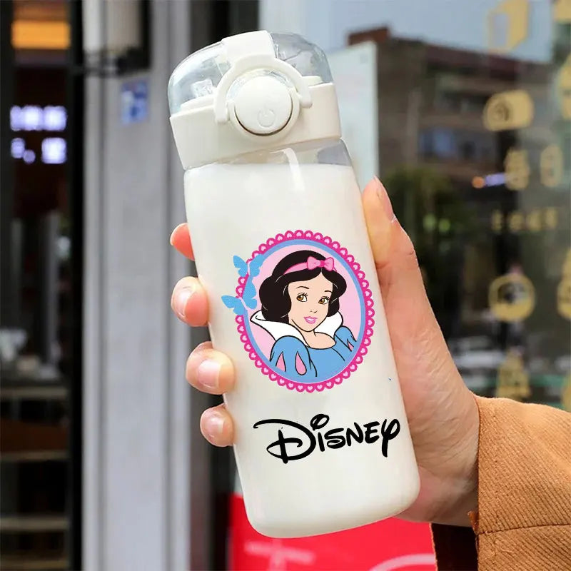 600/400ML Mermaid Princess Water Cup – Portable Transparent Plastic Sport Bottle for Kids
