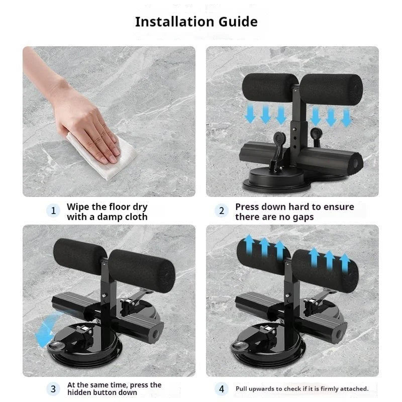 Abdominal Muscle Exerciser with Resistance Band – Sit-Up & Pelvic Trainer for Home Gym & Bodybuilding