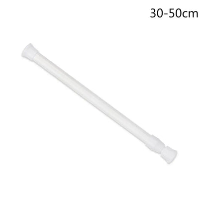 18-110cm Adjustable Telescopic Curtain Rod – Spring-Loaded Extendable Hanging Pole for Home & Bathroom