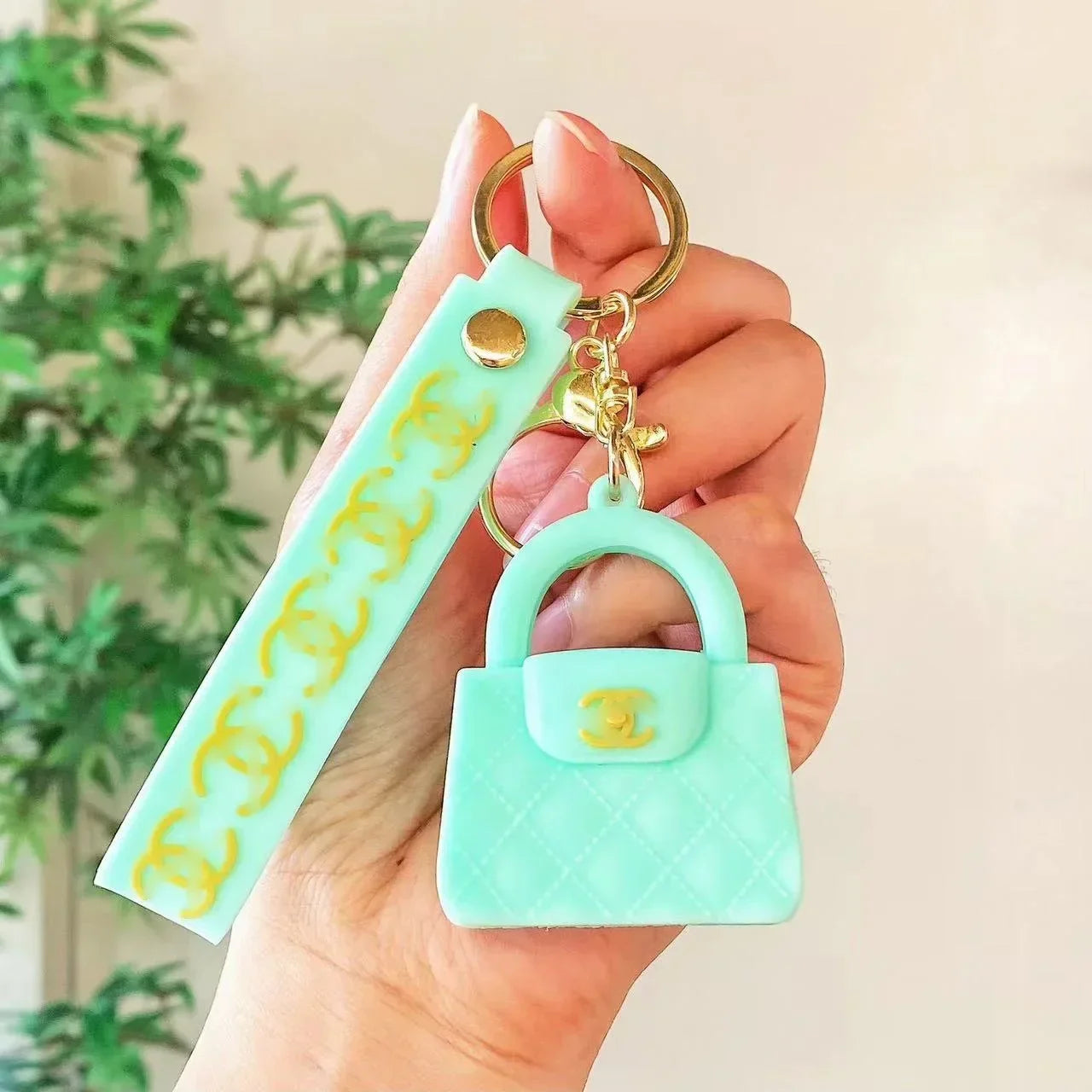 Cartoon Donkey Mini Handbag Keychain – Cute Fragrant Bag Pendant for Girls, Car Keys & Birthday Gift