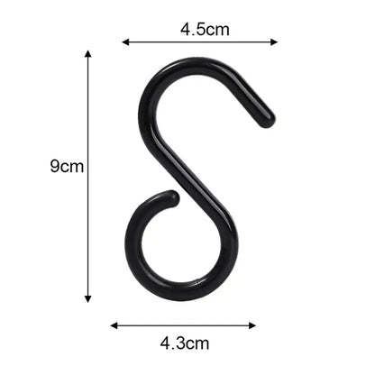 S-Shaped Multi-Purpose Hooks — Flexible Hanging Storage for Wardrobe & Kitchen Accessories