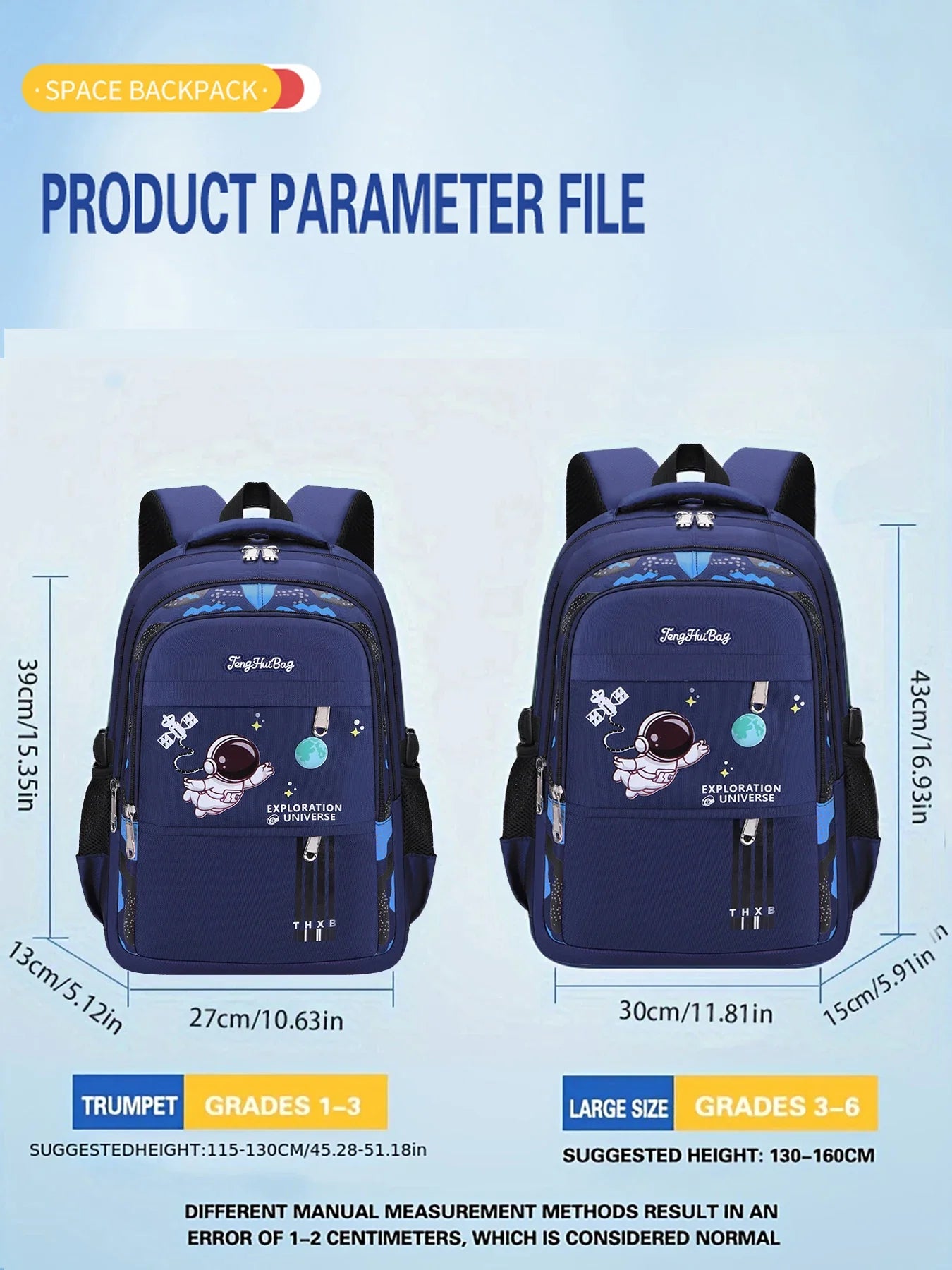 New Children's Shoulder Bag for Boys - Schoolbag for Ages 6-12, Perfect for Elementary School Students