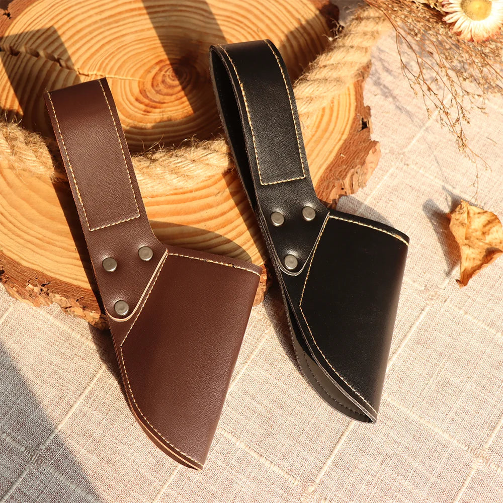 Medieval Viking Sword Sheath Holder – Leather Belt Scabbard Frog for LARP, Pirate & Knight Cosplay