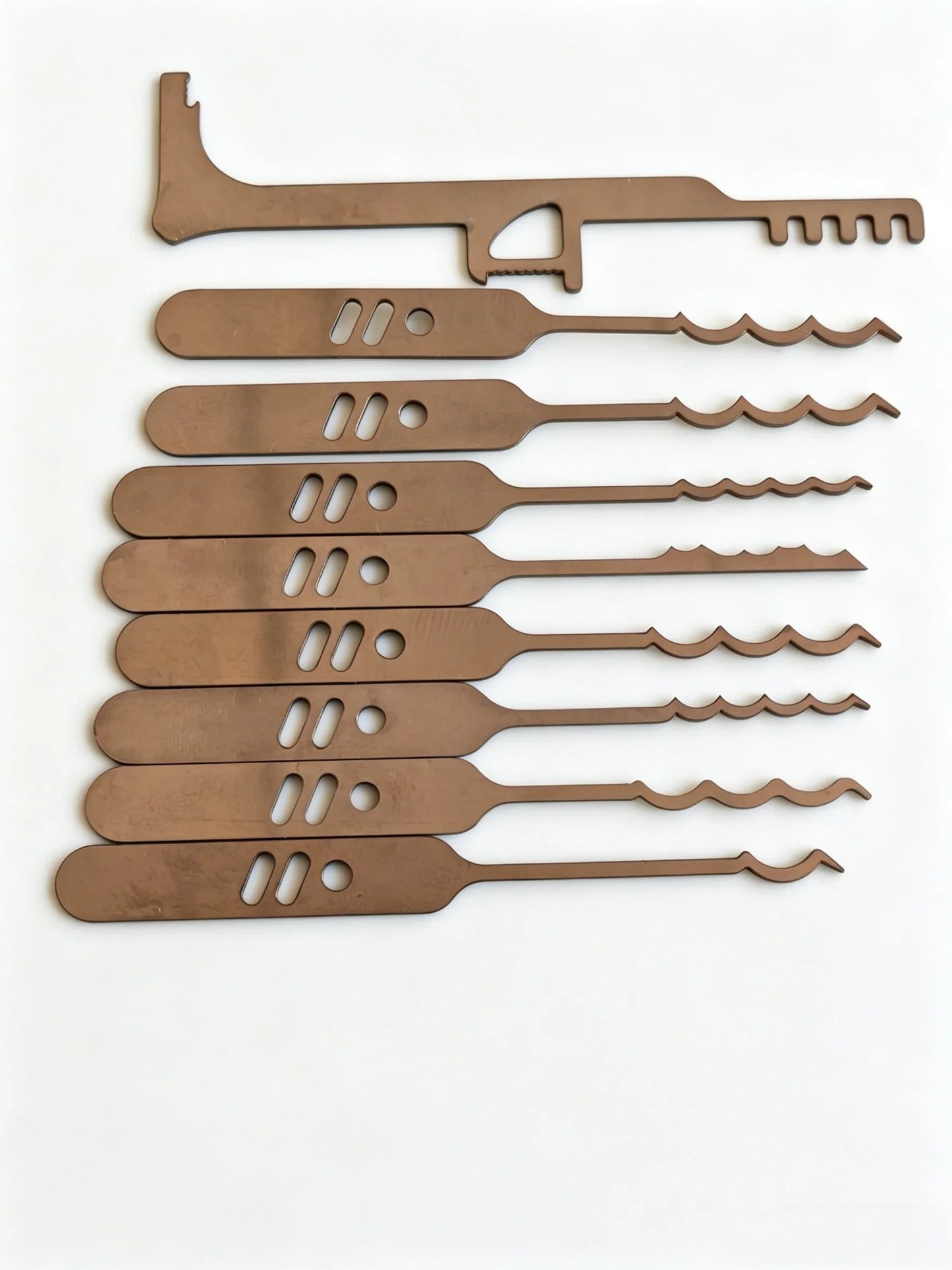 15Pcs Locksmith Tool Kit - Car Lock Pick Set and Door Opening Repair Tools for Professional Use