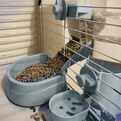 Automatic Pet Water Bottle: Food Container Dispenser Bowl for Puppy, Cats, Rabbit - Dogs Drinking Fountain, Cage Hanging Feeder
