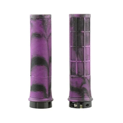 TPR Aluminum Alloy Lock-On Bicycle Handlebar Grips — Integrated Non-Slip MTB Cuffs for Bike Parts