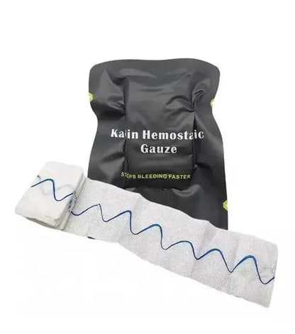 Tactical Kaolin Hemostatic Gauze – Emergency First Aid Bandage for Bleeding & Trauma Wound Dressing