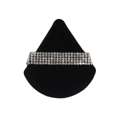 Diamond Triangle Velvet Powder Puff – Soft Makeup Sponge for Smooth Facial Foundation Application