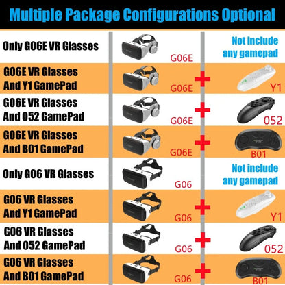 Virtual Reality VR Glasses — IMAX 3D Headset with Google Cardboard for 4.5–6.53" Phones, Game Joystick Support