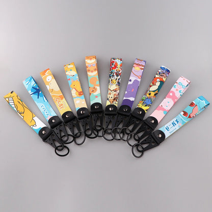 Anime Dinosaur Keychain Lanyard – Cute Car Keyring Toy Bag Pendant & Key Holder Gift