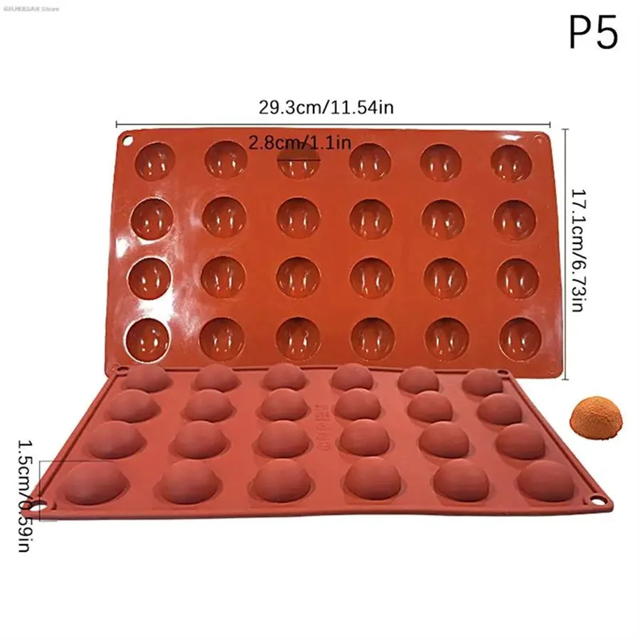 3D Fruit Shape Silicone Cake Mold — French Dessert Baking Tools for Brownies, Mousse & Pastry Decoration