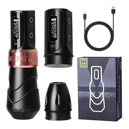 YILONG MAX Tattoo Machine Cartridge Pen – 2400mAh Coreless Motor Lithium Battery Pen Kit for Tattoo Artists
