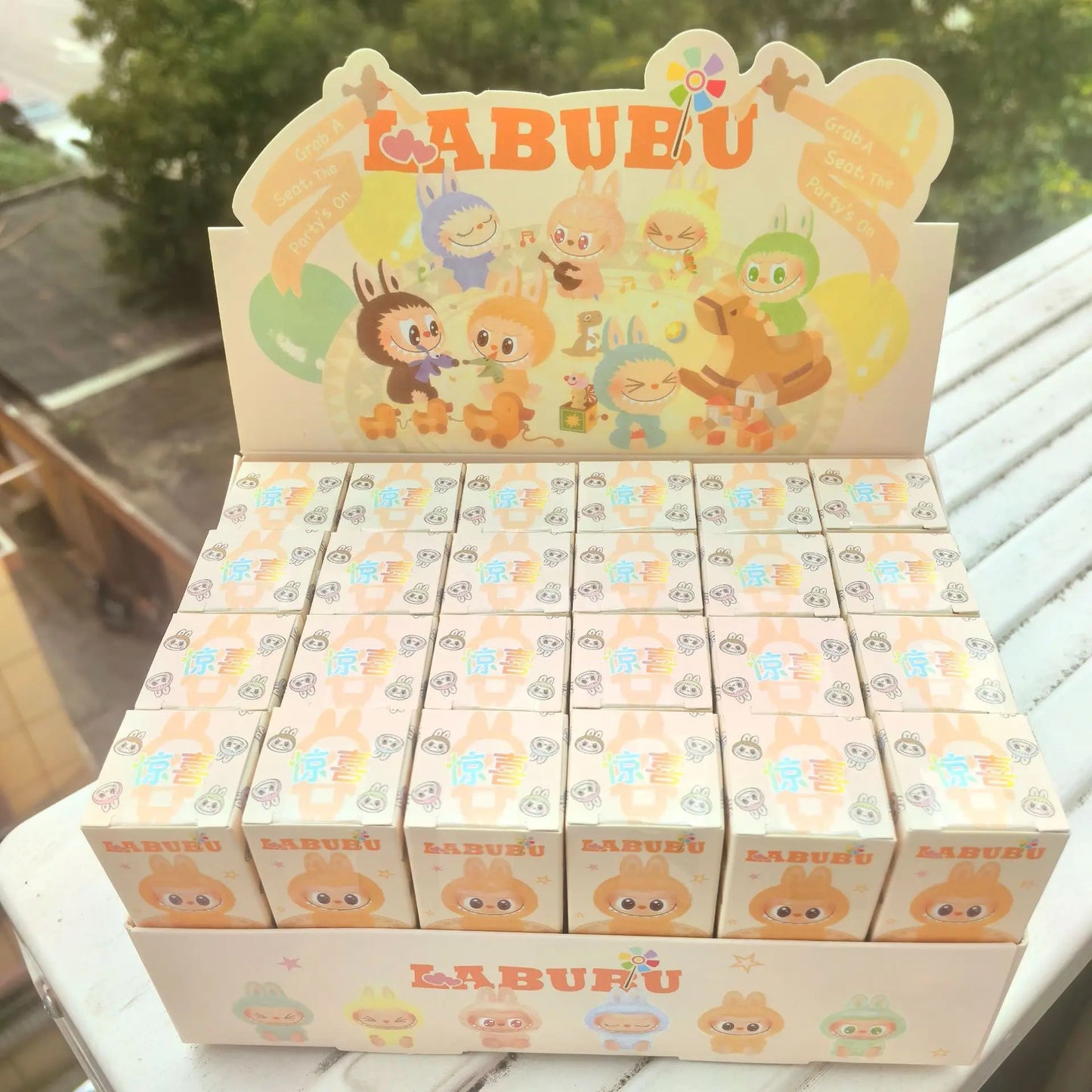 Cartoon Labubu Resin Plush Blind Box Pendant – Cute Backpack & Desktop Accessory for Kids