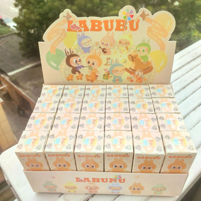 Cartoon Labubu Resin Plush Blind Box Pendant – Cute Backpack & Desktop Accessory for Kids