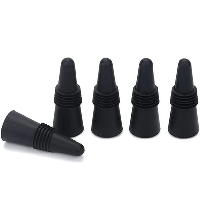 Silicone Wine Bottle Stopper Set – Leak-Proof Cork Caps for Wine, Whisky, Beer & Champagne, Reusable Bar & Kitchen Sealing Accessories