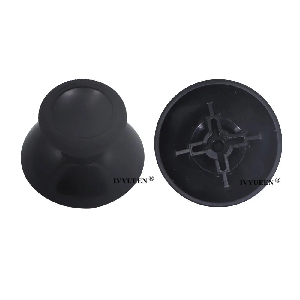 IVYUEEN 100PCS Black Analog Stick Caps – Thumb Grip Covers for PS5, PS4, PS3 & Xbox Controllers