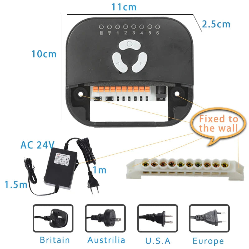 6 Zone WiFi Tuya Smart Watering Timer – Garden Irrigation Controller with Water Valve, Smart Home System