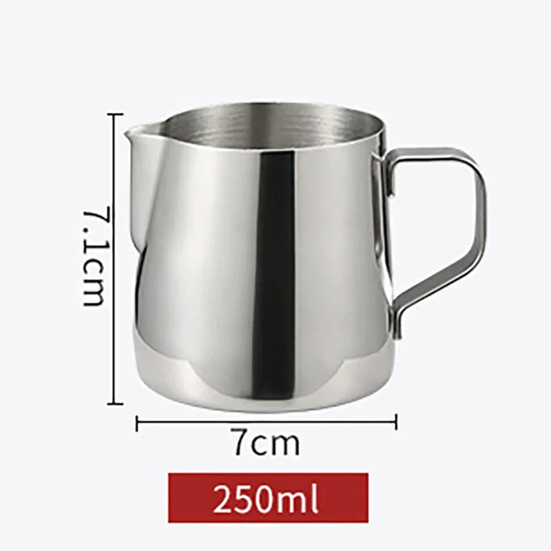 Stainless Steel Milk Frothing Pitcher Jug – 100ML–2000ML Espresso Barista Latte & Cappuccino Cream Foam Maker Cup