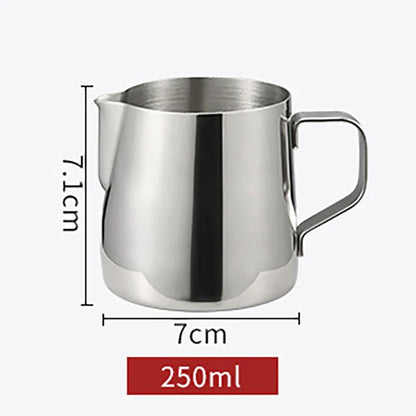 Stainless Steel Milk Frothing Pitcher Jug – 100ML–2000ML Espresso Barista Latte & Cappuccino Cream Foam Maker Cup