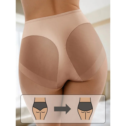 2PCS Women's High Waist Seamless Briefs – Soft Breathable Mesh Underwear in Solid & Contrast Colors