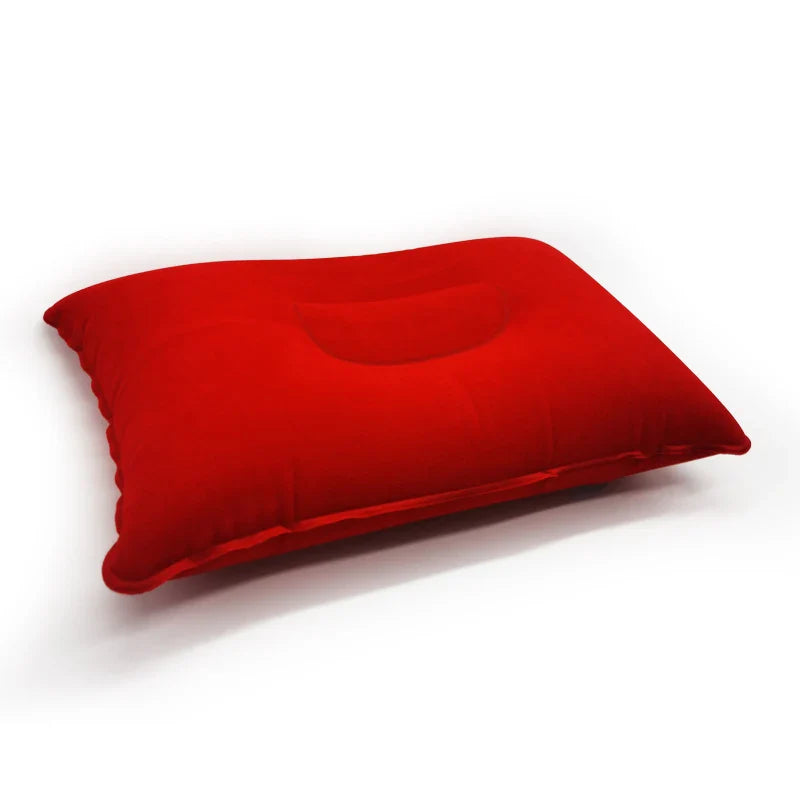 Inflatable Air Pillow Bed – PVC Nylon Camping & Travel Pillow for Neck and Back Support