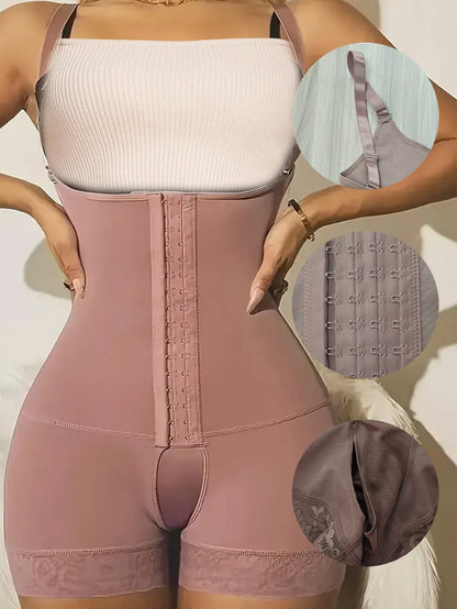 Women’s Compression Body Shaper – Colombian Fajas Butt Lifter Slimming Corset for Post-Surgery Support