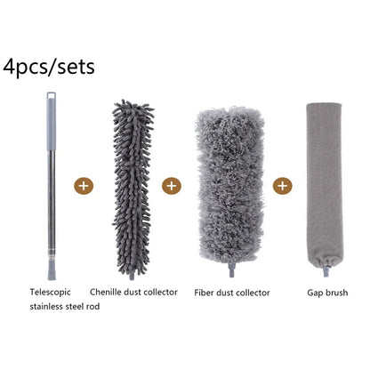 Telescopic Microfiber Duster – 250cm Extendable Washable Brush for Spider Web & Dust Cleaning