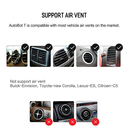 Magnetic Car Phone Holder - Air Vent Clip Mount with 360° Rotation for Xiaomi, iPhone 14, Samsung, & Other Cell Phones