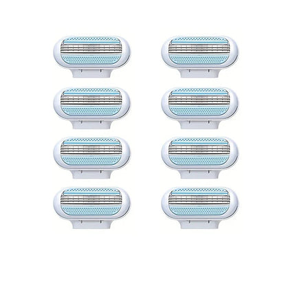 3-Layer Women’s Manual Razor — Replaceable Head Shaver for Armpit, Bikini & Body Hair Removal