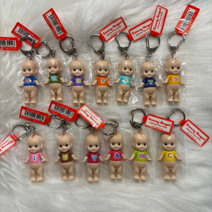 Sonny Angel Mini Figure – Letter Series Alphabet Keychain, No Box or Bag