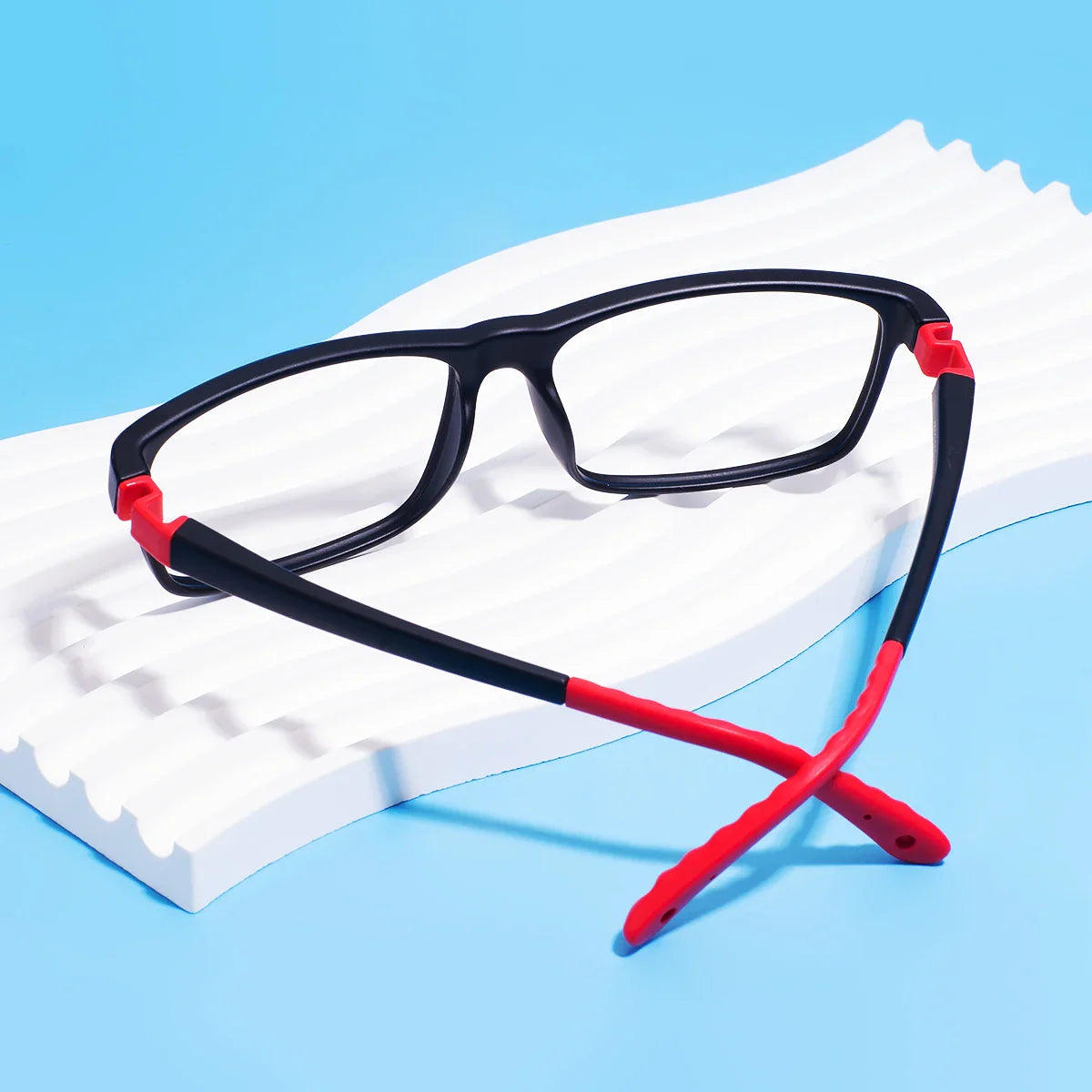 Colorful TR90 Rectangular Full-Rim Glasses Frame – Flexible, Comfortable & Durable Optical Frame for Boys and Girls Prescription Lenses