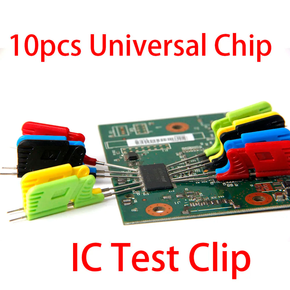 10PCS Universal IC Test Clip Set – SOP8 SOIC TSOP SSOP SMD Chip Clamp Adapter for Programmer & Logic Analyzer