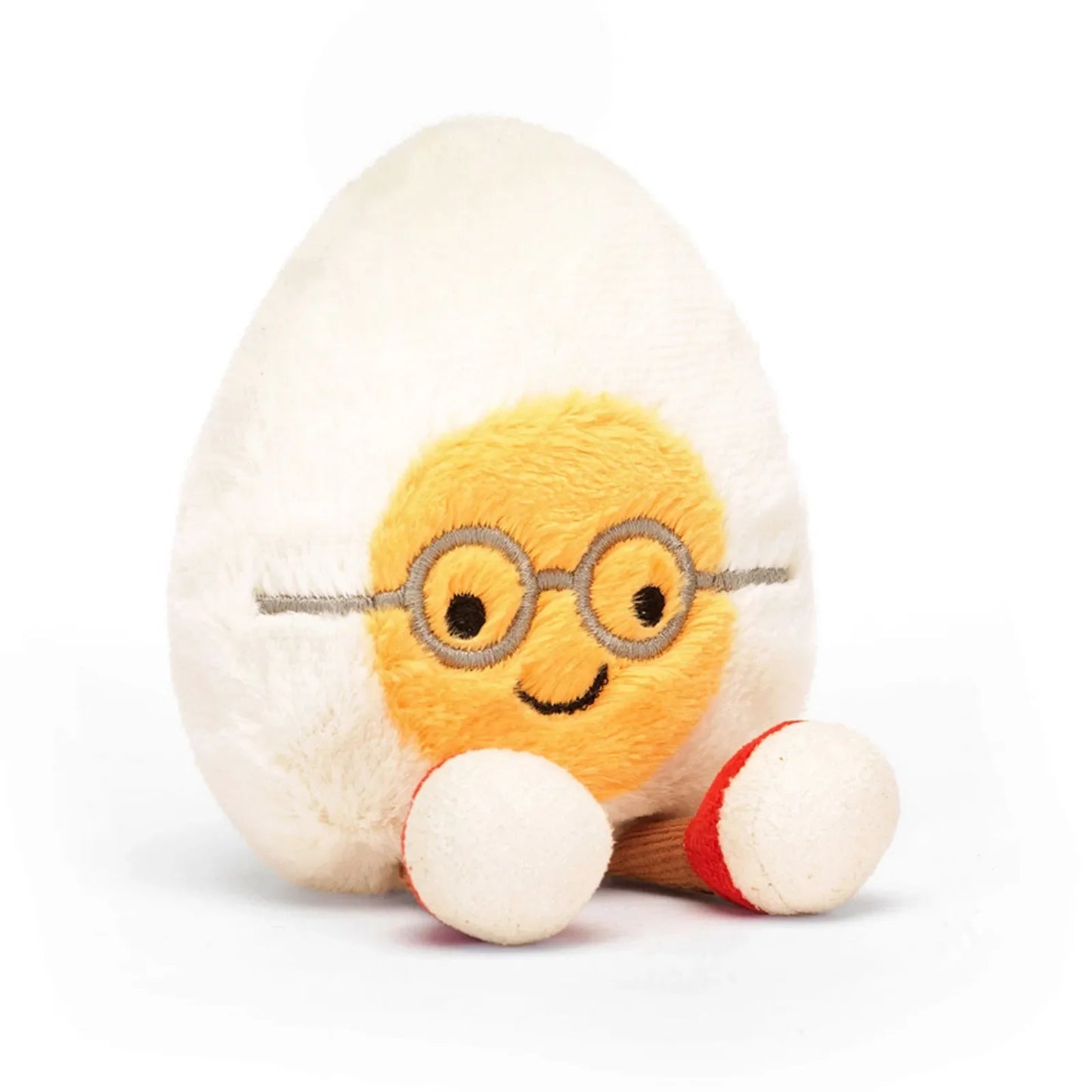 Lovely Soft Boiled Egg Cat Toy – Creative Pet Doll, Happy Smile Plush for Home, Holiday & Kids Gift