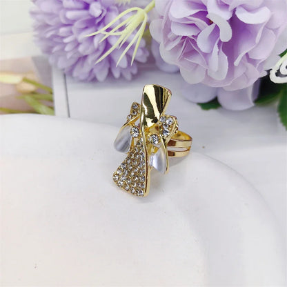 Luxury Two-Tone Jewelry Set - Elegant Bridal Wedding & Engagement Accessories for Women