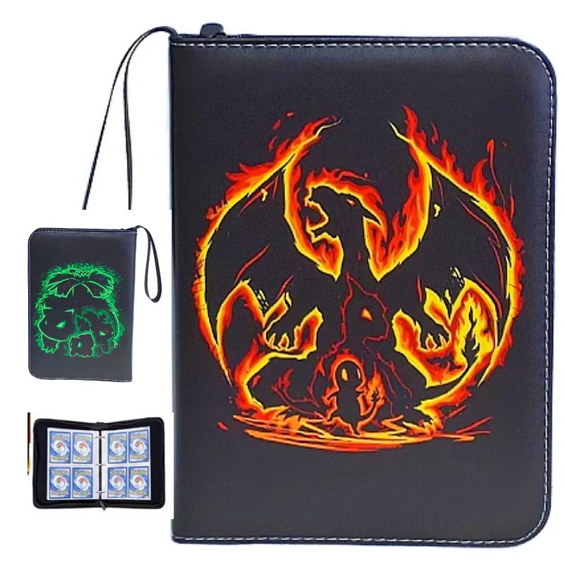 NEW Pokémon Card Album — 400pcs Binder Zipper PU Leather Storage Book for Anime Card Game Collection
