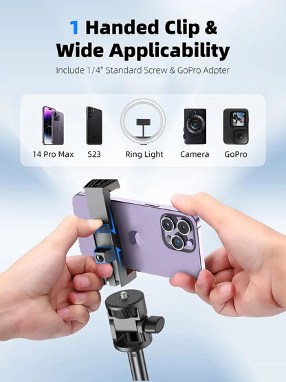 [Newest] Selfie Stick Tripod with Wireless Bluetooth Remote – For GoPro, Insta360, DJI Action Camera & Smartphones