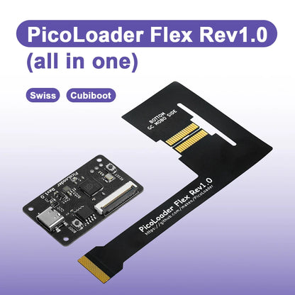 RetroScaler Black PicoLoader Flex Cable – No-Weld SD2SP2/GC2SD SDGecko for Nintendo GameCube Console