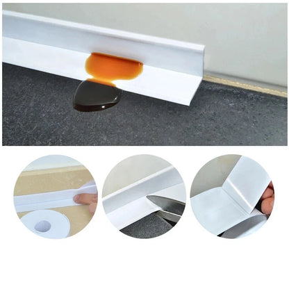 Bathroom and Kitchen Accessories - Self-Adhesive Waterproof Caulk Strip Tape for Shower, Bath, Sink, and Wall Sticker