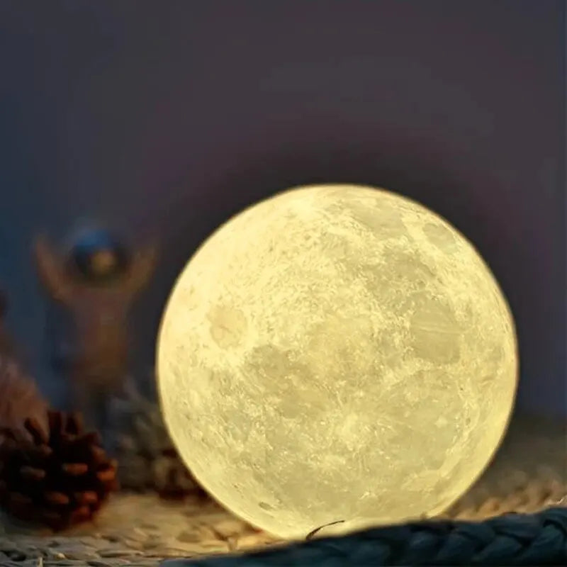 LED Galaxy Moon Night Light - DIY Warm Light for Bedroom Decoration, Perfect Birthday Gift for Girls, Boys, and Women