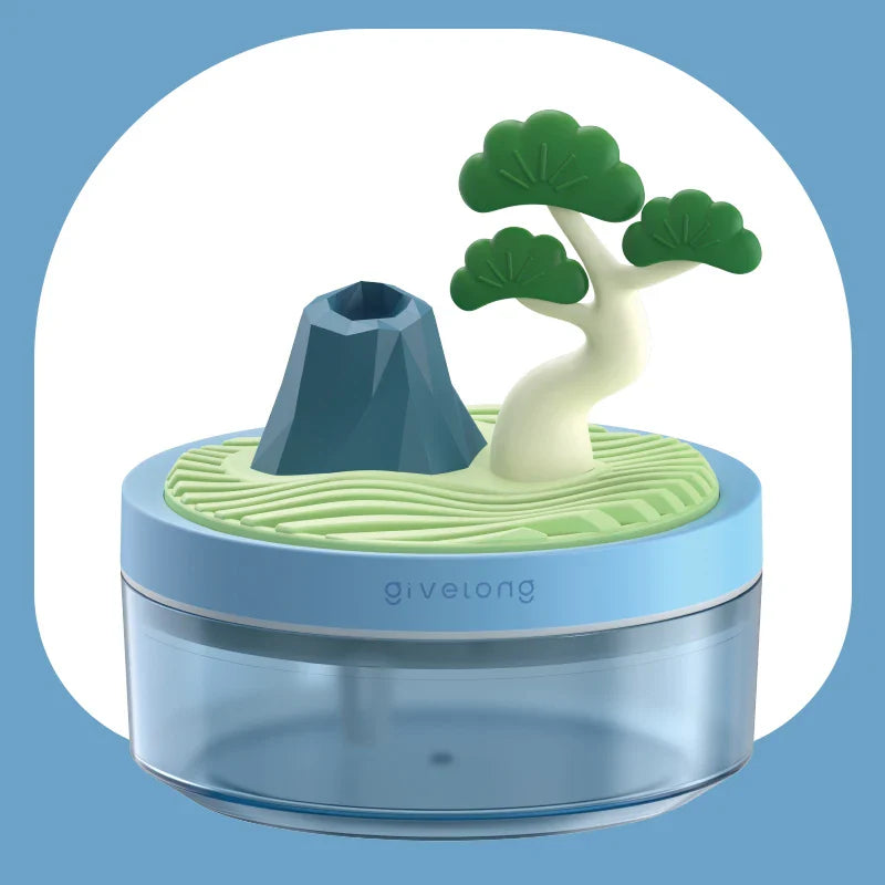 Landscape Air Humidifier – Small USB Spray, Silent Hydration for Bedroom, Desktop & Car, Aromatherapy Diffuser