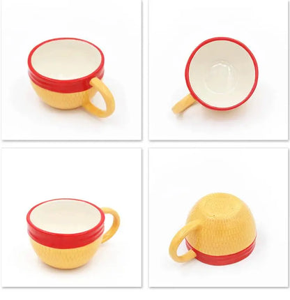 One Piece Anime Ceramic Mug — Chopper, D. Law & Three Brothers Hat Coffee Cup Christmas Gift