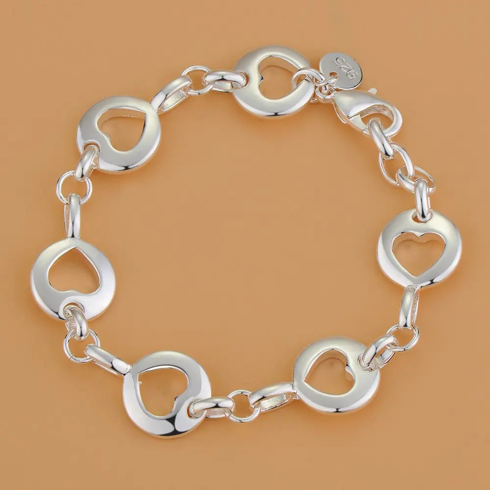 925 Sterling Silver Bead Bracelet – High-Quality Romantic Chain for Women, Fashion Jewelry Gift for Engagement, Party & Wedding