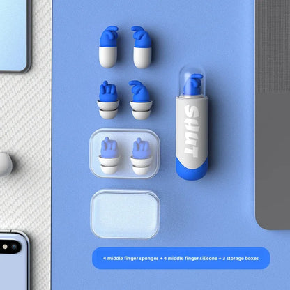 Professional Noise-Canceling Earplugs - Reusable Ultra-Quiet Sound Blocking Earplugs for Sleep, Study & Dorms