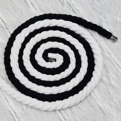 Round Thick Rope Shoelaces – High-Quality Polyester Cotton, Solid Color, 0.8cm Width, 120/140/160cm