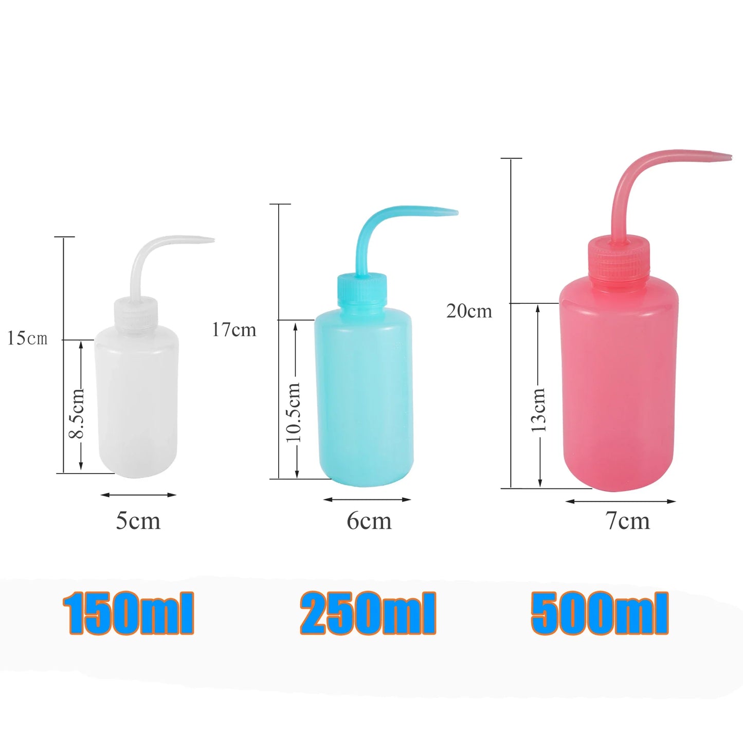 Plastic Squeeze Bottle 150/250/500ml – Multi-Purpose Watering, Oil & Sauce Dispenser for Plants, Cleaning & Kitchen Use